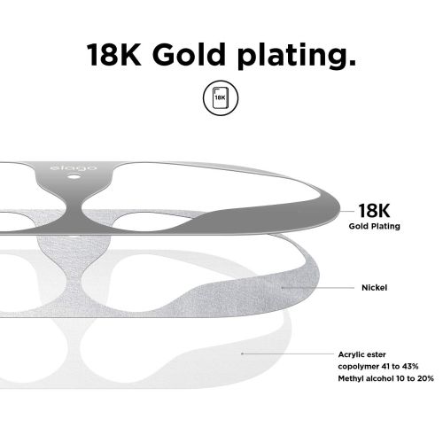 ELAGO Dust Guard for AirPods 2 sets Matt Gray with 18K Gold Plating