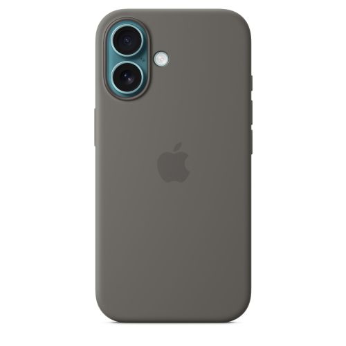 Apple iPhone 16 Silicone Case w/ MagSafe - Stone Gray