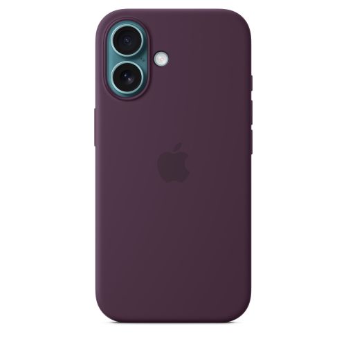 Apple iPhone 16 Silicone Case w/ MagSafe - Plum