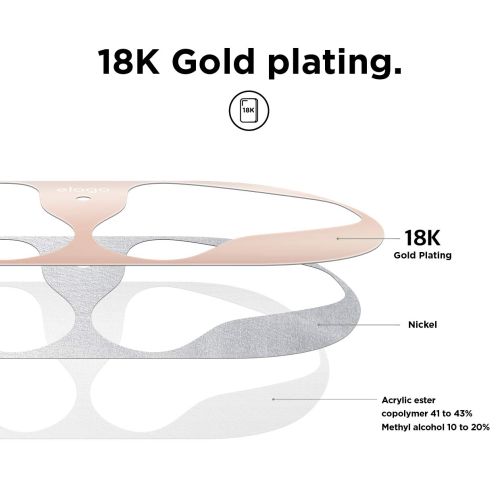 ELAGO Dust Guard for AirPods 2 sets Matt Rose Gold